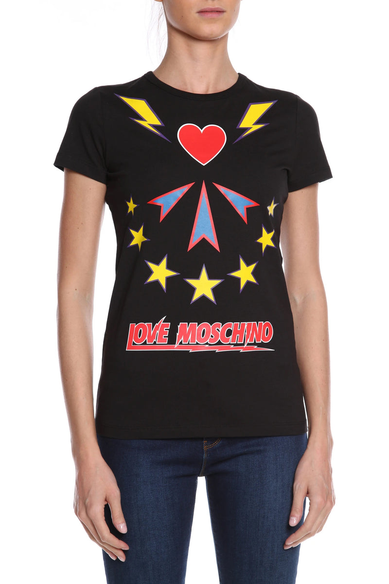 Black Cotton Tops & T-Shirt