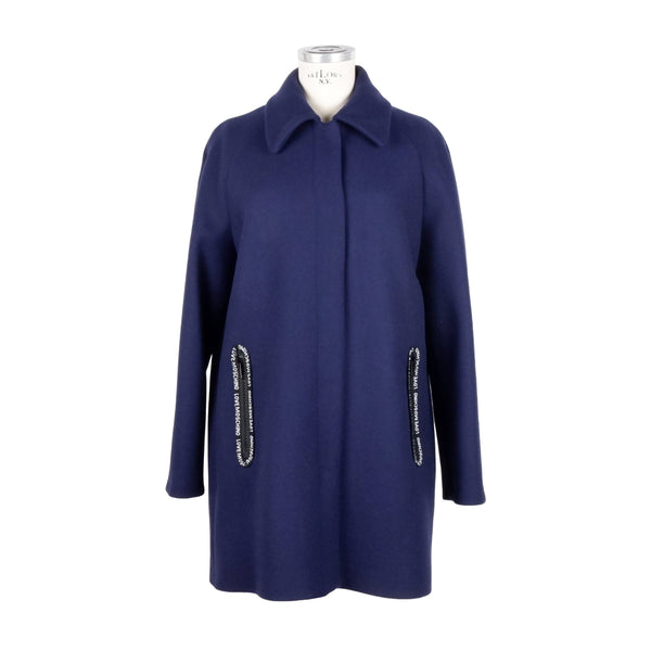 Blue Wool Jackets & Coat