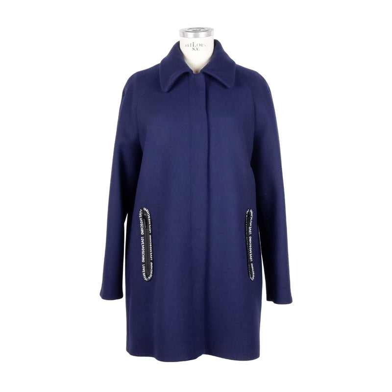 Blue Wool Jackets & Coat