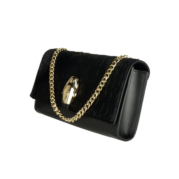 Nero Calfskin Crossbody Bag