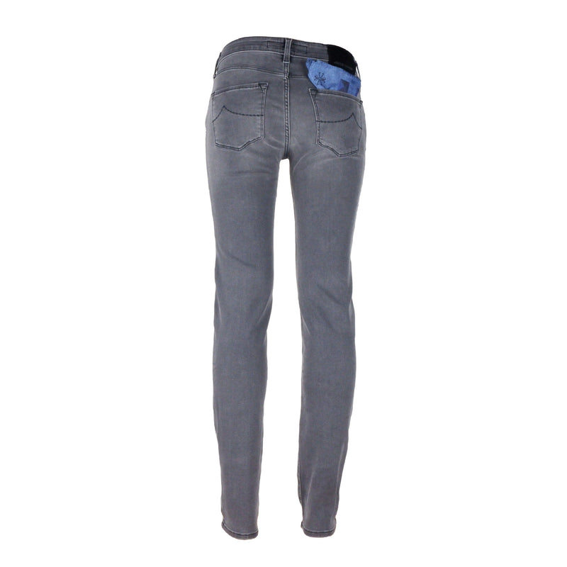 Gray Cotton Jeans & Pant