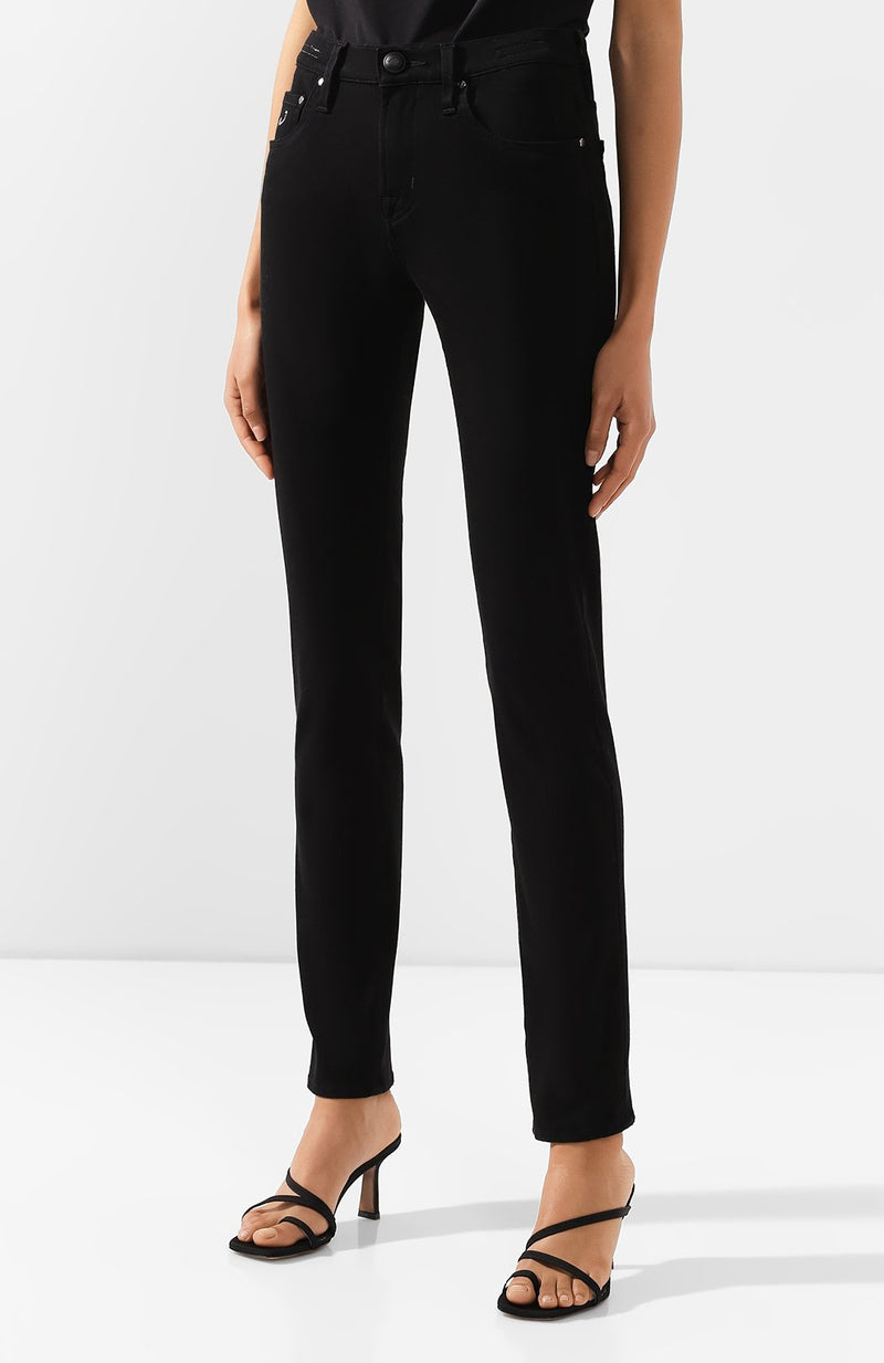 Black Cotton Jeans & Pant