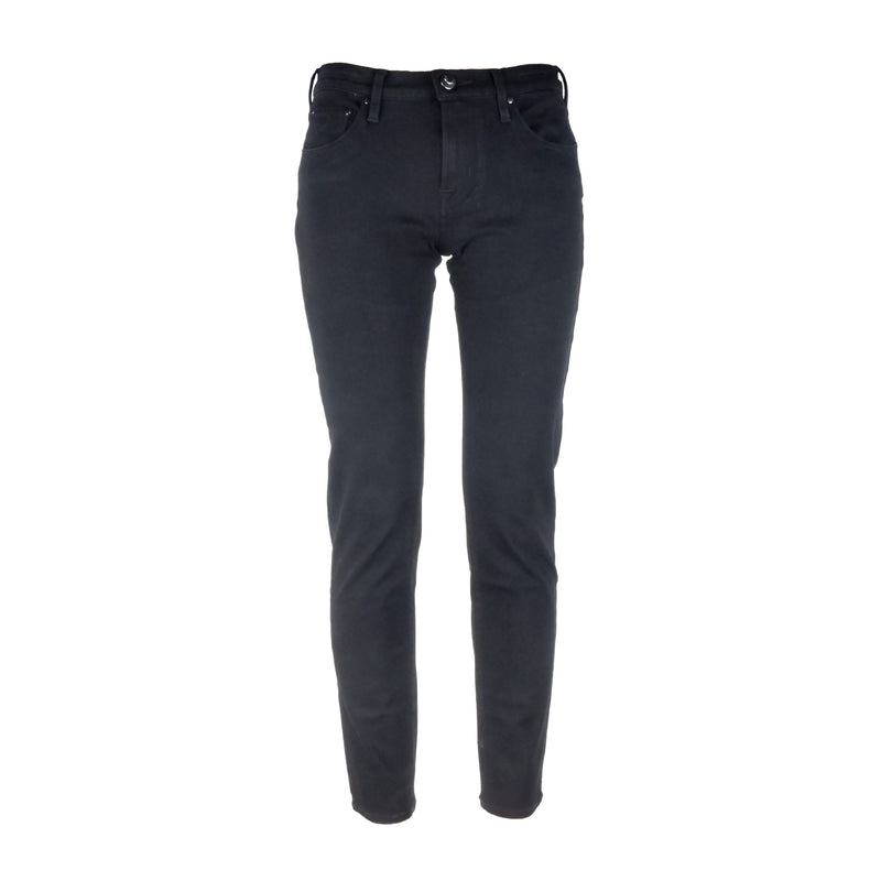 Black Cotton Jeans & Pant
