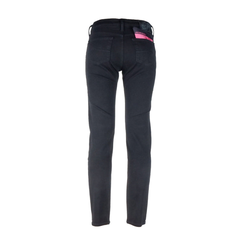 Black Cotton Jeans & Pant