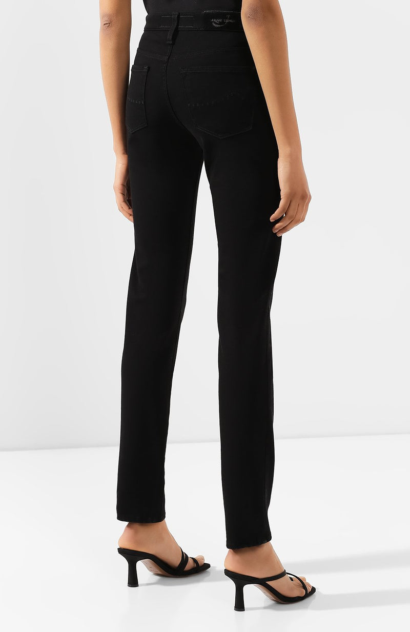 Black Cotton Jeans & Pant