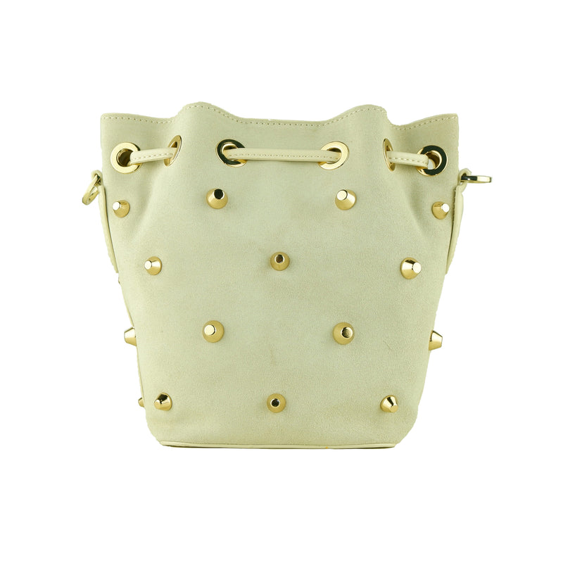 Grigio Calfskin Shoulder Bag