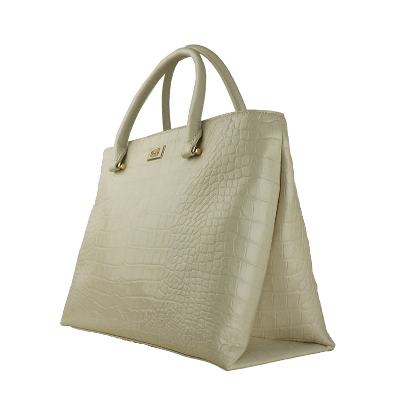 Bianco Calfskin Handbag