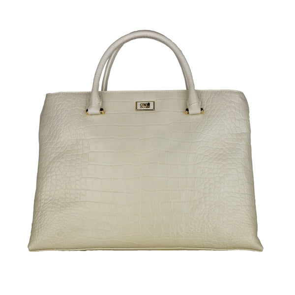 Bianco Calfskin Handbag