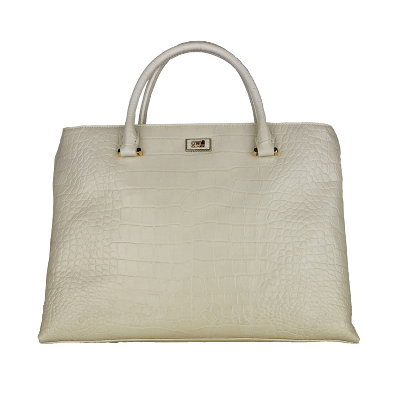 Bianco Calfskin Handbag