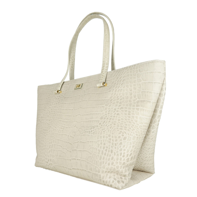 Bianco Calfskin Handbag