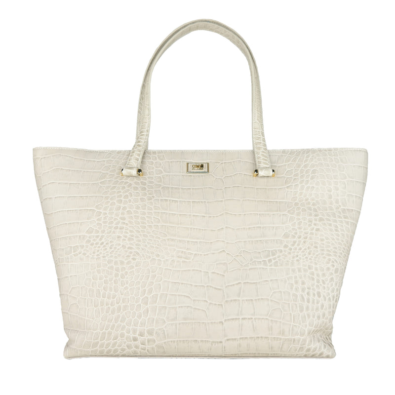Bianco Calfskin Handbag