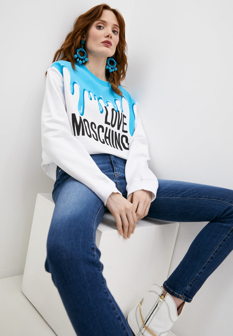 Light Blue Cotton Sweater