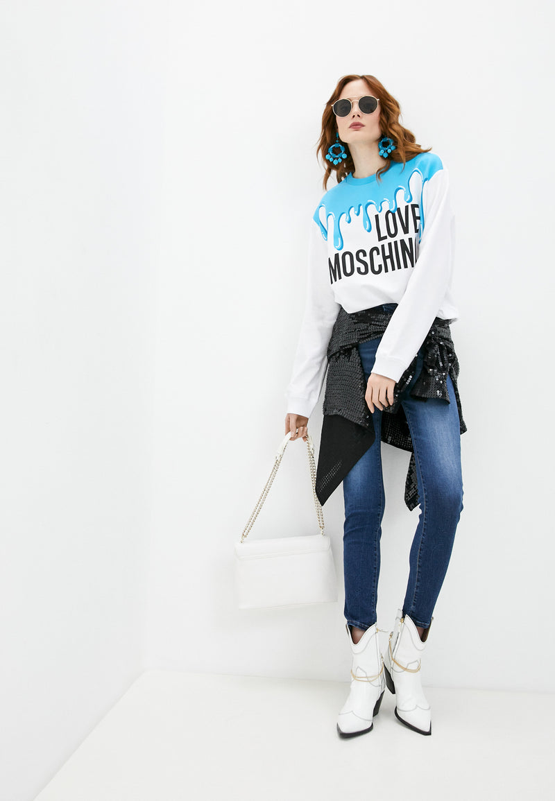 Light Blue Cotton Sweater