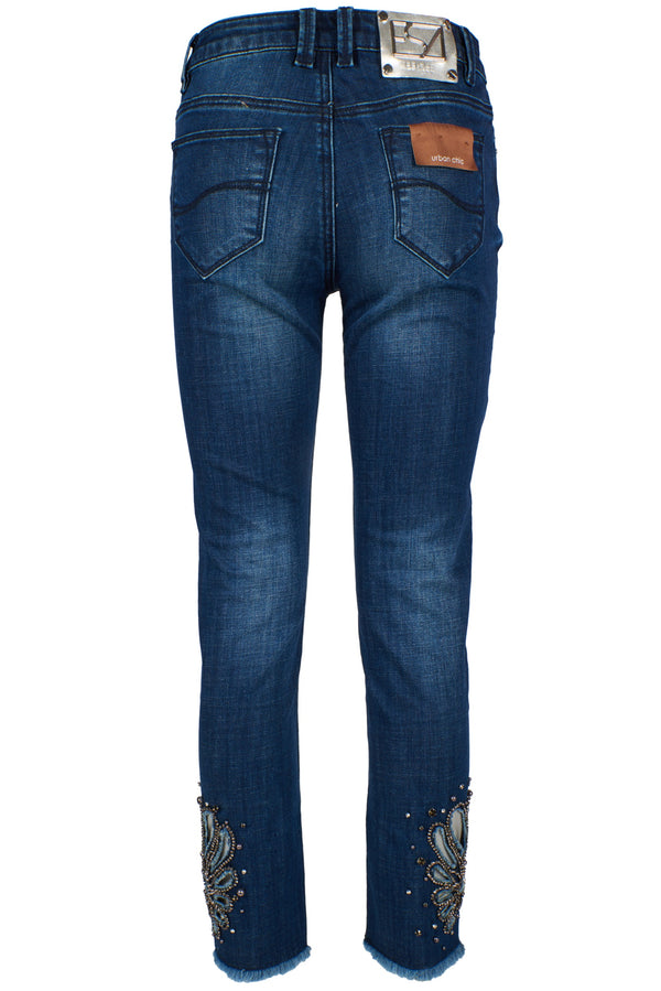Blue Cotton Jeans & Pant