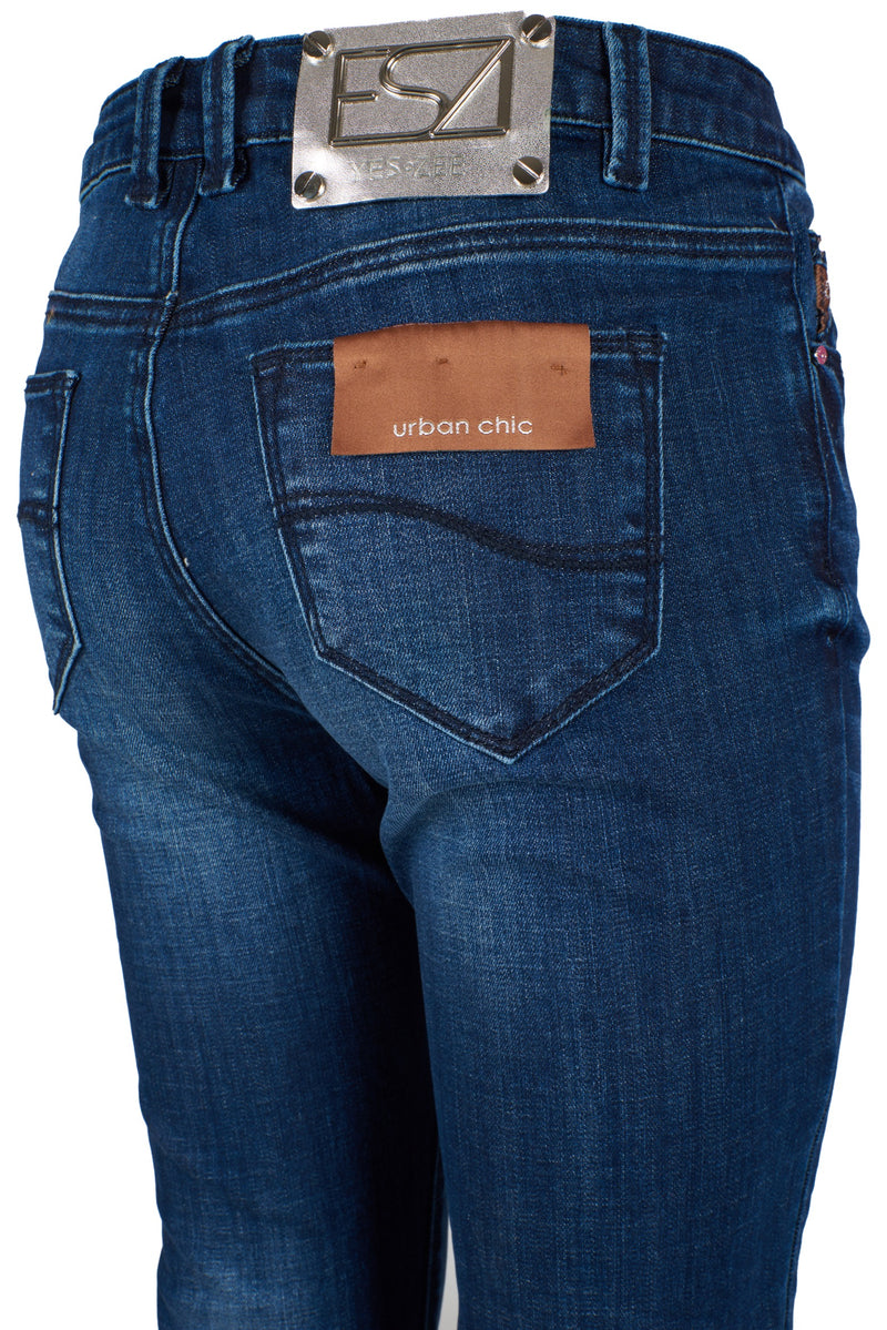 Blue Cotton Jeans & Pant