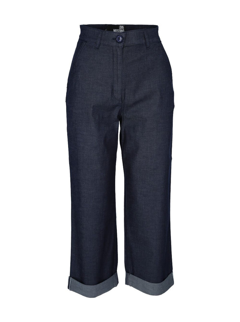 Blue Cotton Jeans & Pant