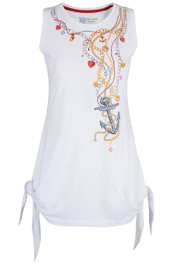 White Cotton Tops & T-Shirt