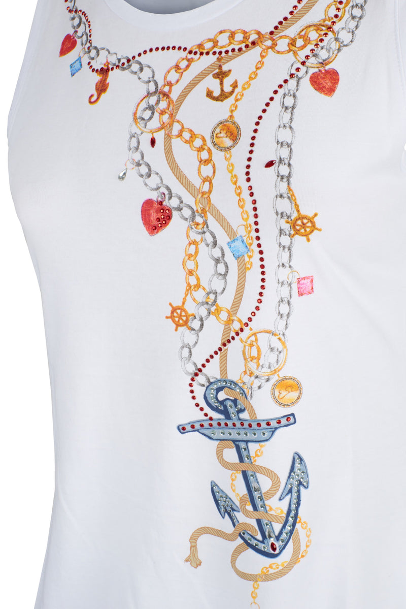 White Cotton Tops & T-Shirt