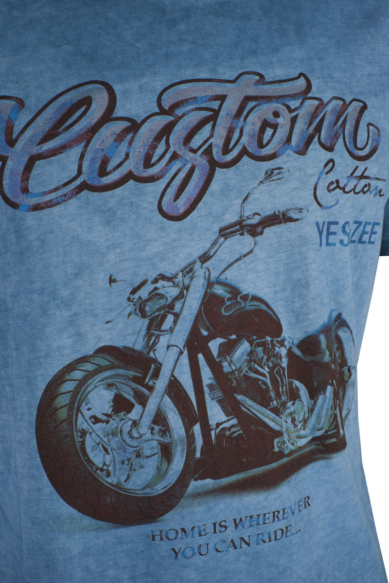 Blue Cotton T-Shirt