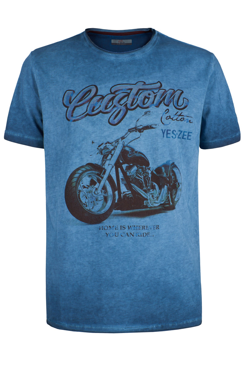 Blue Cotton T-Shirt