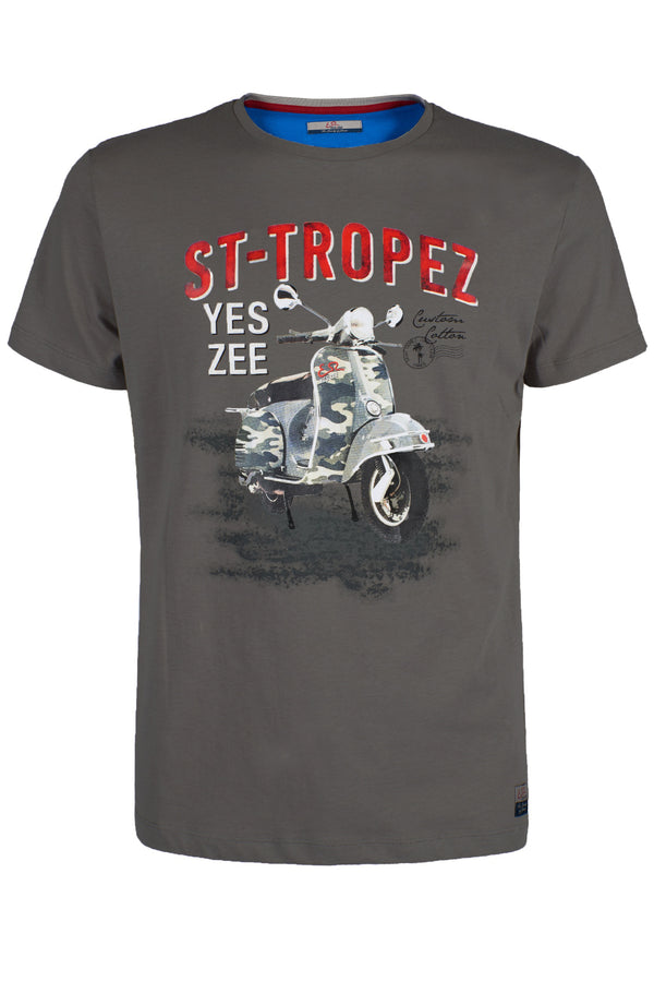 Gray Cotton T-Shirt