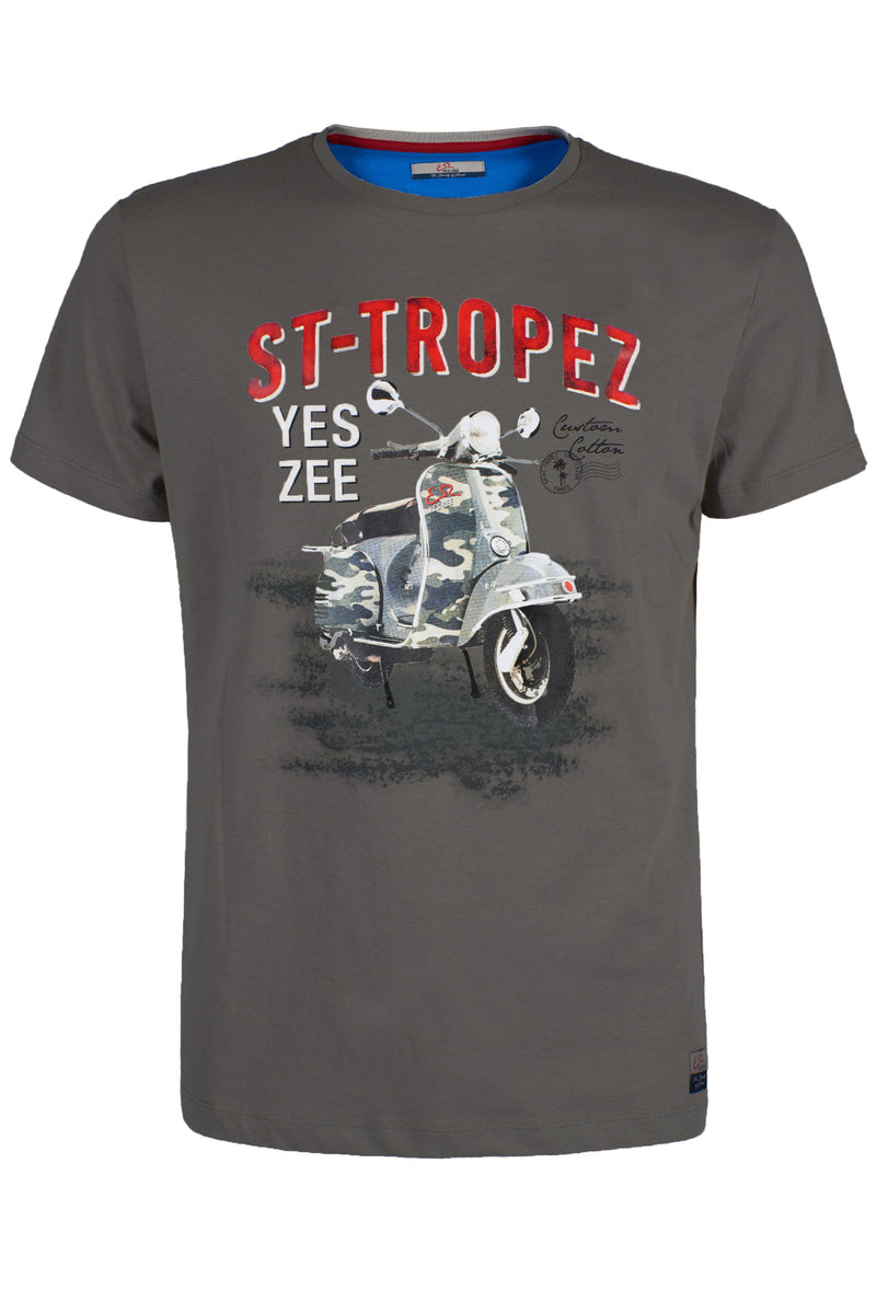Gray Cotton T-Shirt