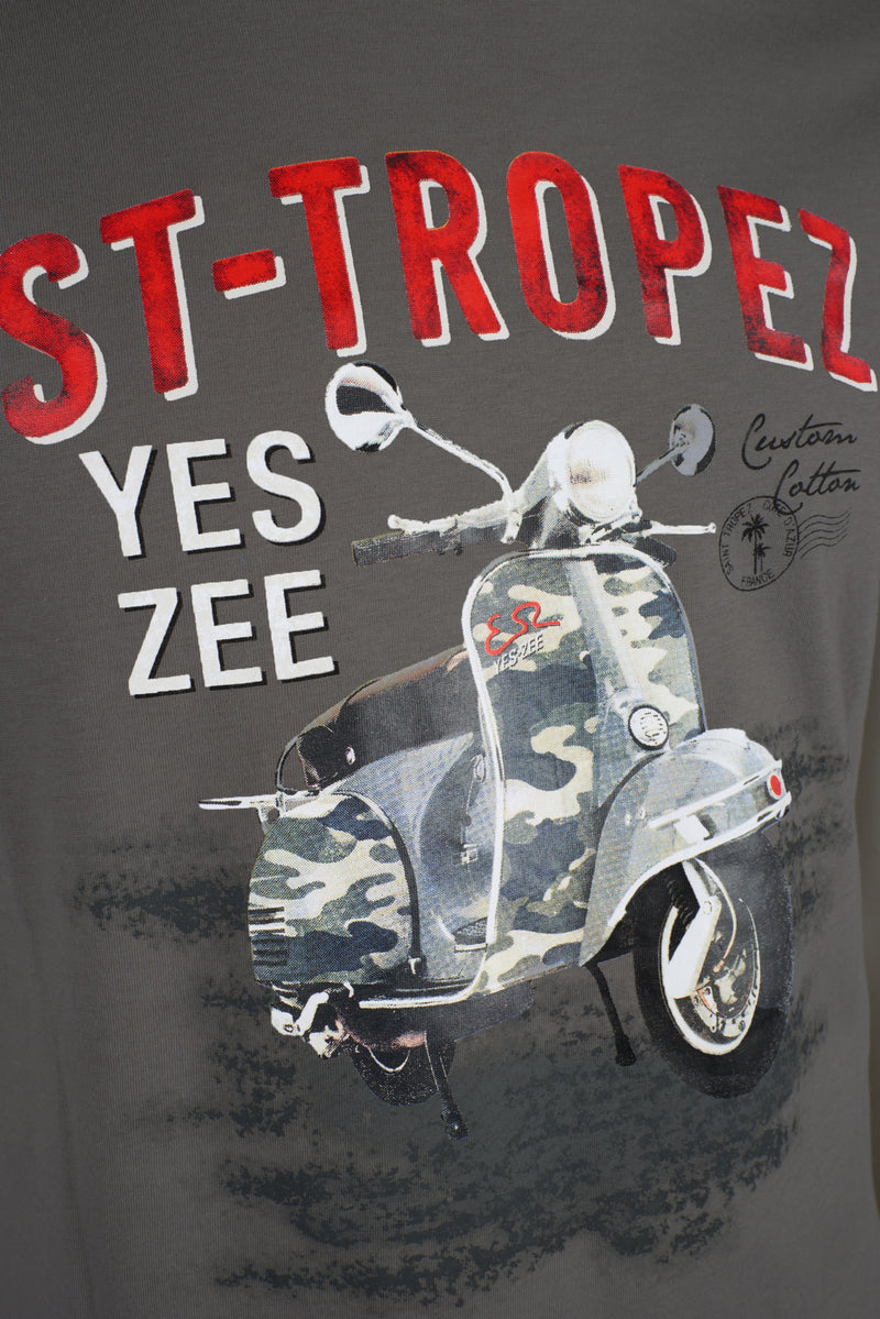 Gray Cotton T-Shirt