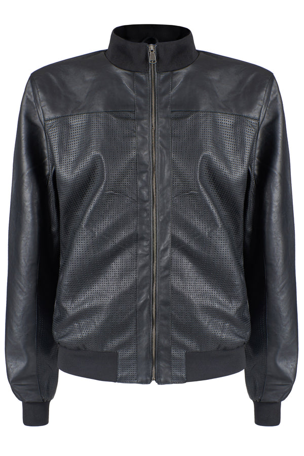Black Polyurethane Jacket