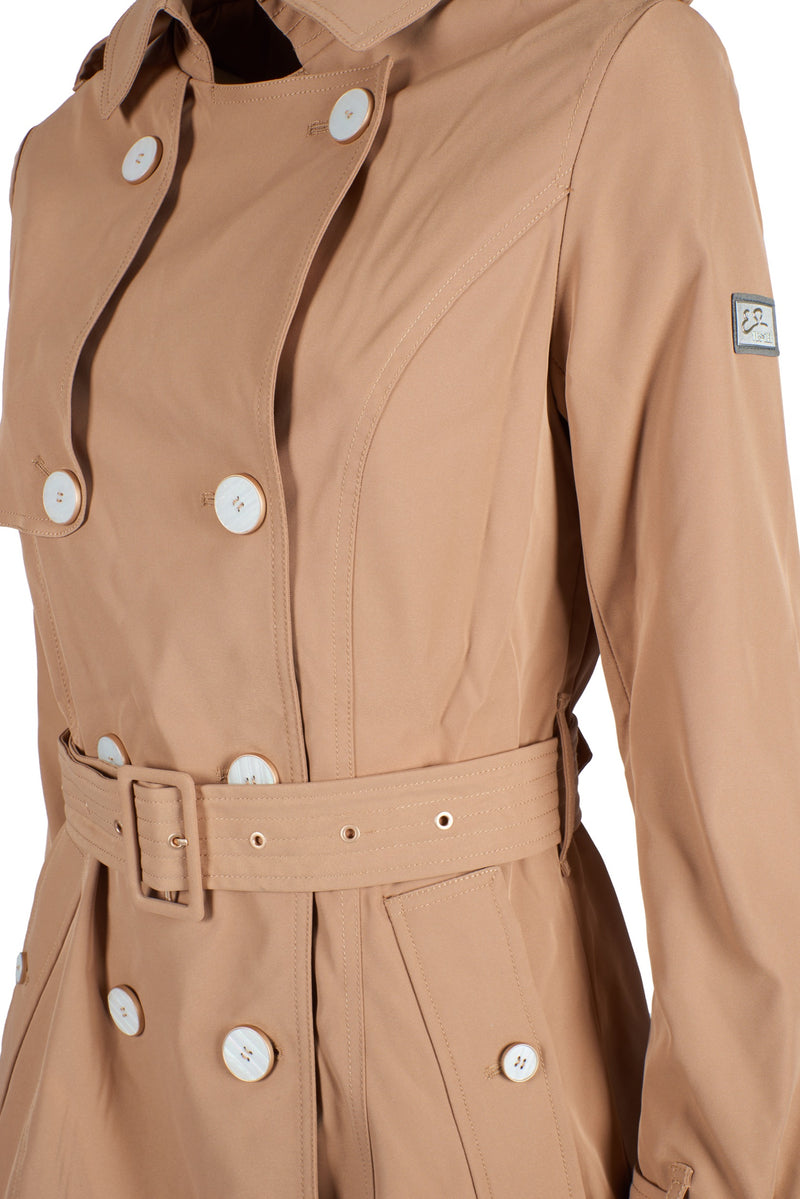 Beige Polyester Jackets & Coat