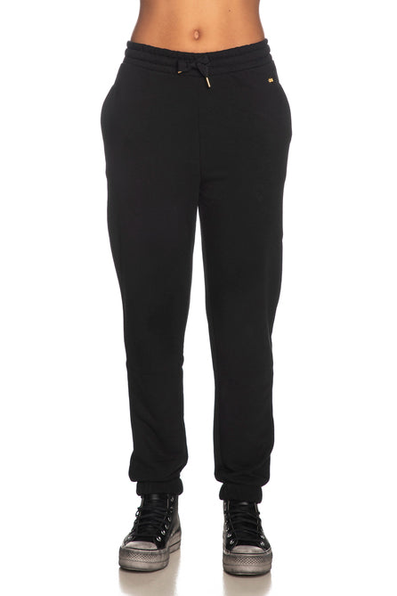 Black Cotton Jeans & Pant
