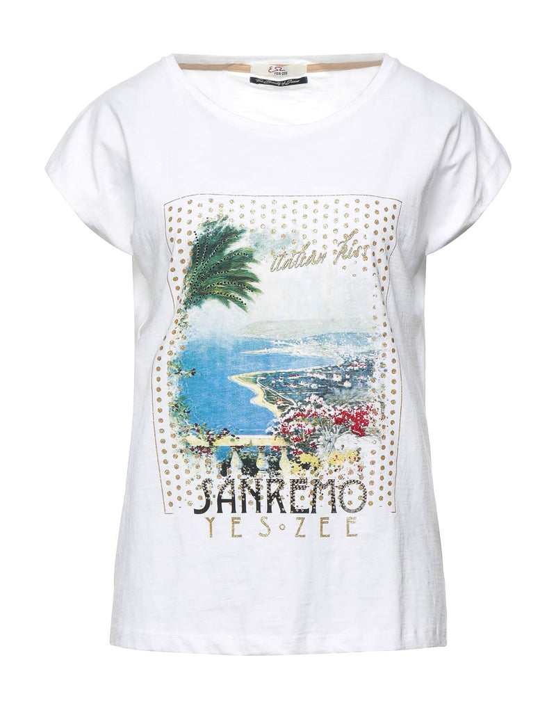 White Cotton Tops & T-Shirt