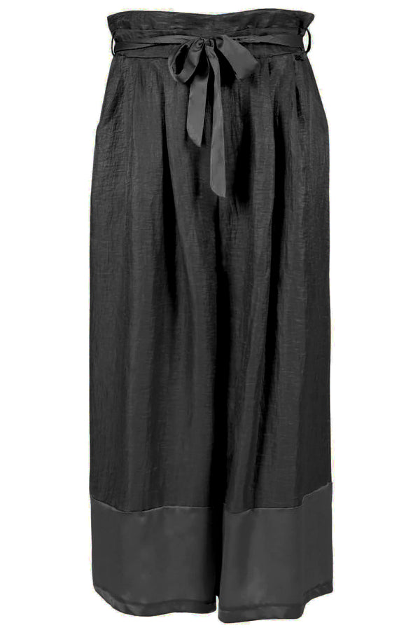 Black Polyester Jeans & Pant
