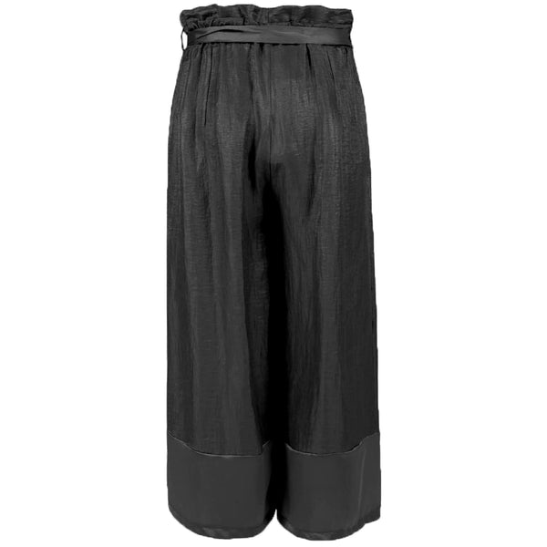 Black Polyester Jeans & Pant