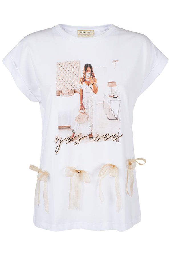 White Cotton Tops & T-Shirt