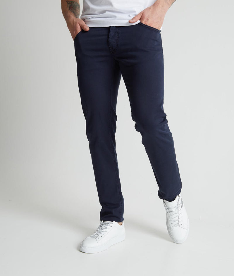 Blue Cotton Jeans & Pant