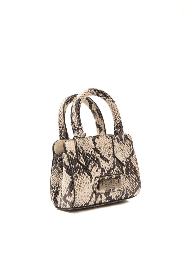 Grey Leather Handbag