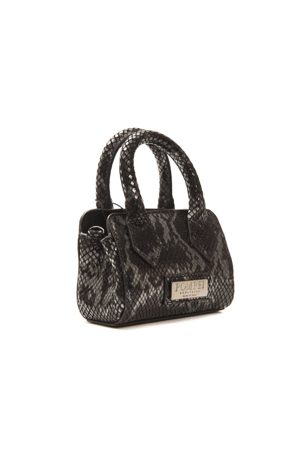 Grey Leather Handbag