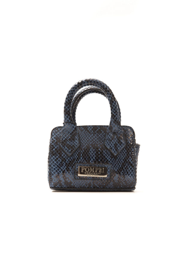 Blue Leather Handbag