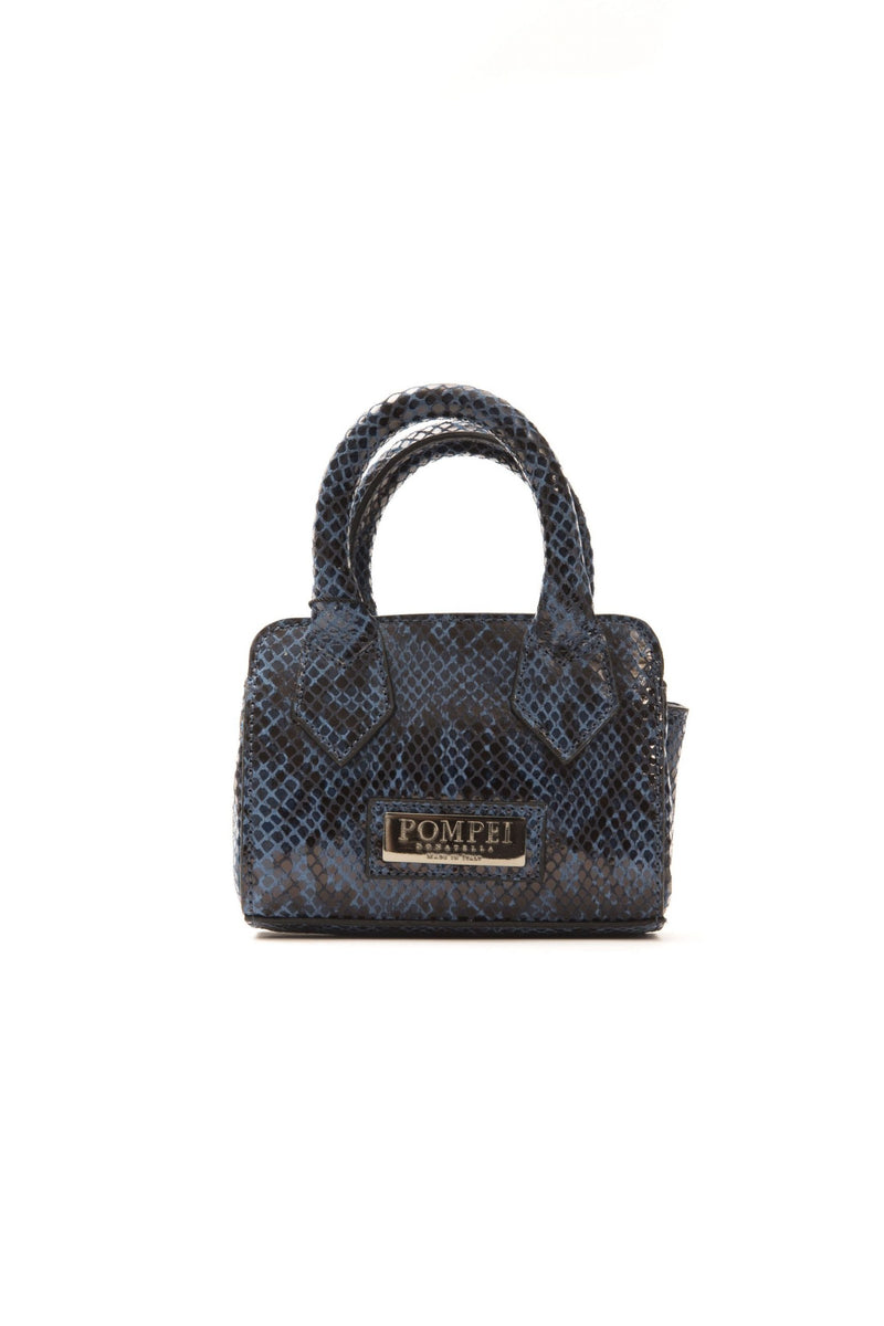 Blue Leather Handbag