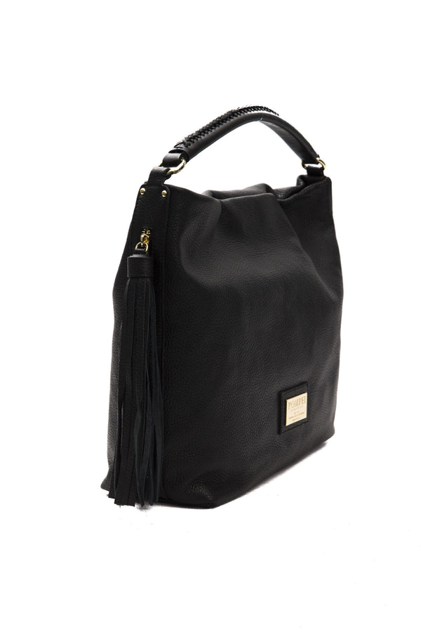 Black Leather Shoulder Bag