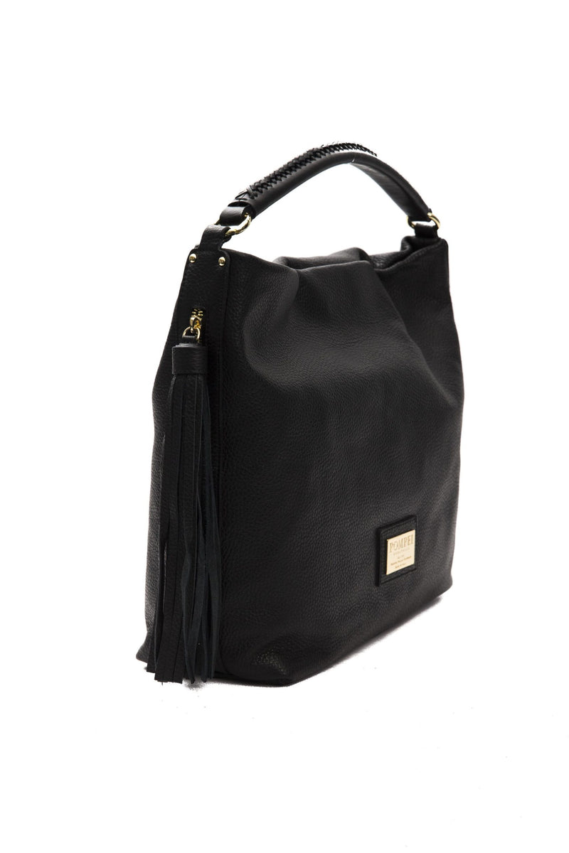 Black Leather Shoulder Bag
