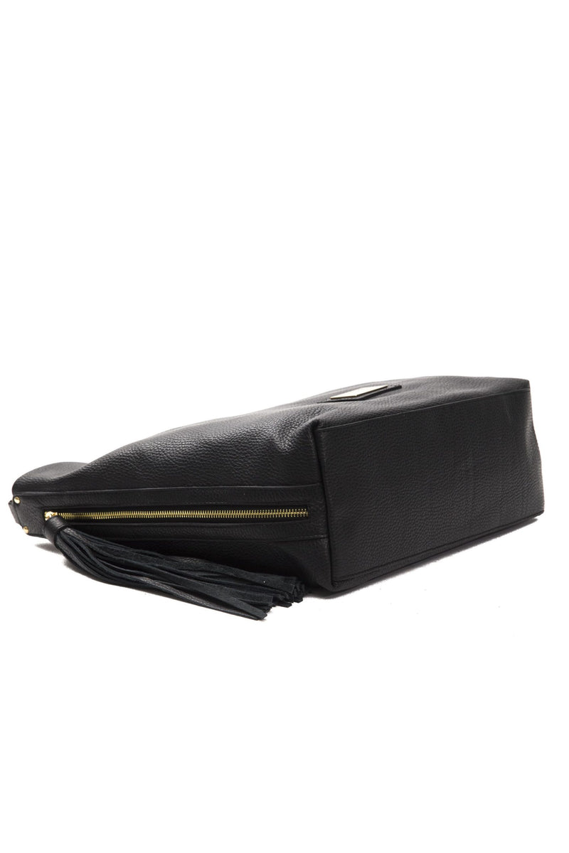 Black Leather Shoulder Bag