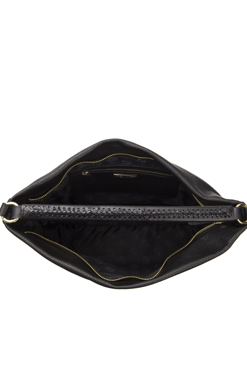 Black Leather Shoulder Bag