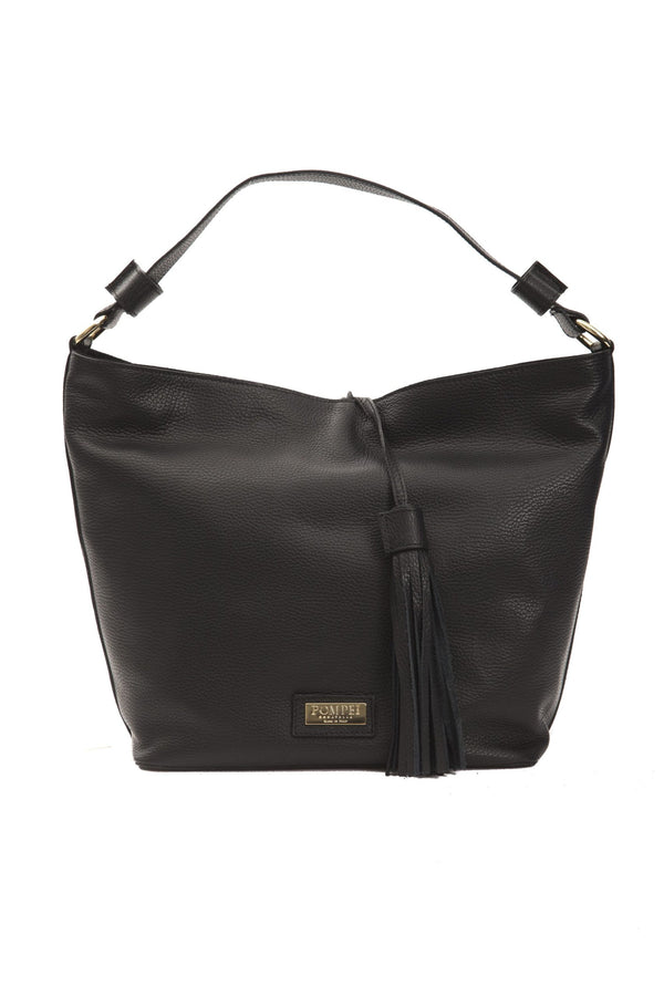 Black Leather Shoulder Bag