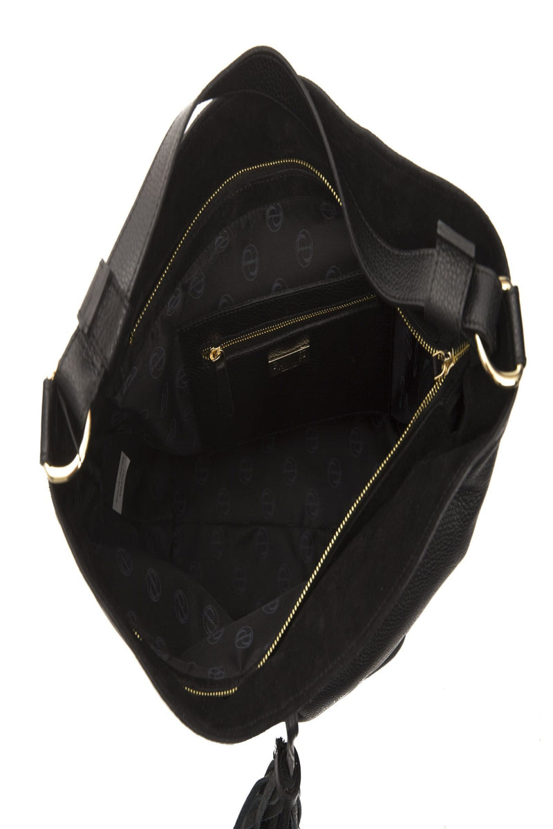 Black Leather Shoulder Bag