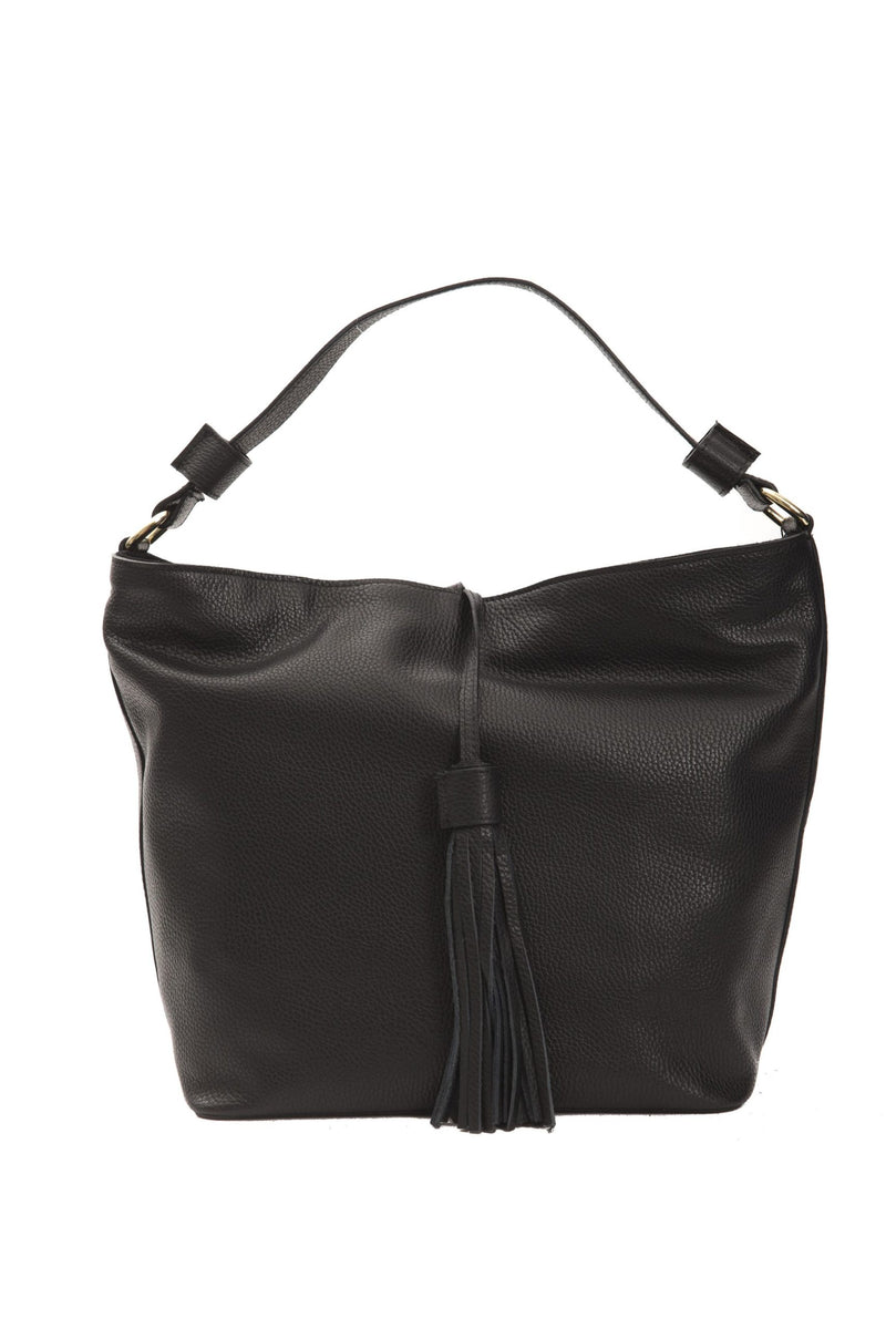 Black Leather Shoulder Bag