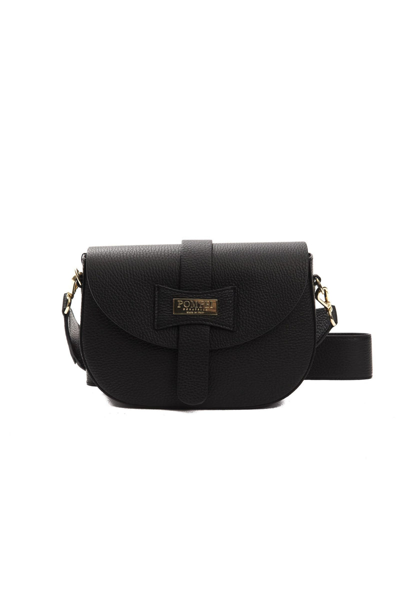 Black Leather Crossbody Bag