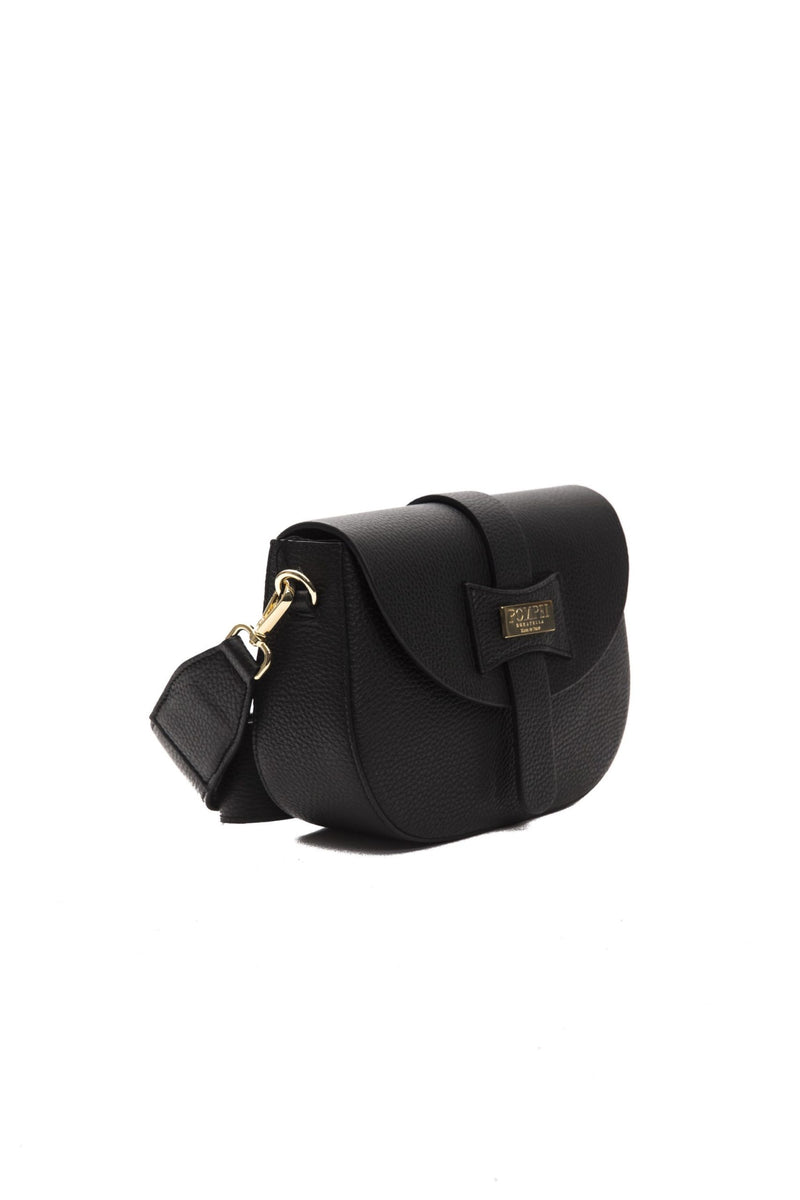 Black Leather Crossbody Bag