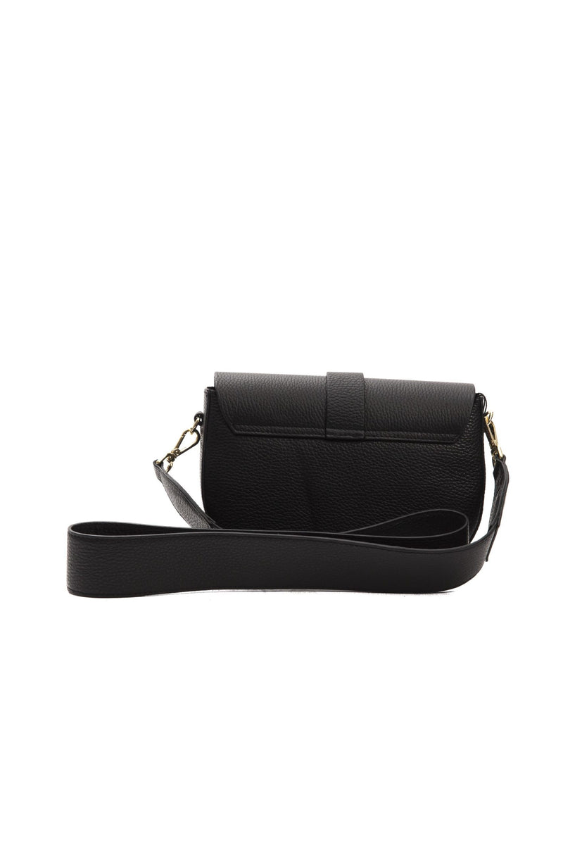 Black Leather Crossbody Bag