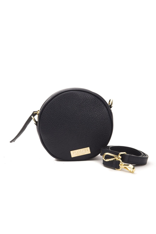 Grey Leather Crossbody Bag